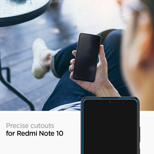 Spigen Xiaomi Redmi Note 10 and Redmi Note 10S Tempered Glass Screen Protector GLAStR Slim
