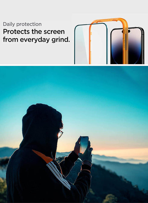 Spigen iPhone 14 PRO Tempered Glass Screen Protector GLAStR Align Master