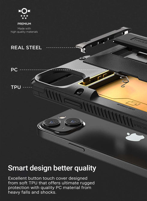 VRS Design iPhone 14 PLUS Case Damda Glide Hybrid