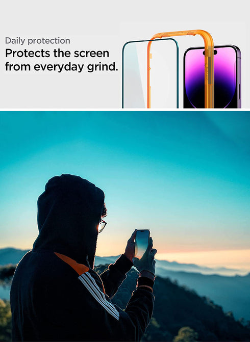 Spigen iPhone 14 Pro MAX Tempered Glass Screen Protector GLAStR Align Master