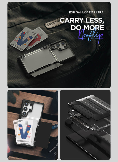VRS Design Samsung Galaxy S23 ULTRA Case Neo Flip ACTIVE