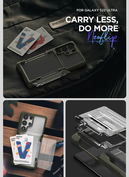 VRS Design Samsung Galaxy S23 ULTRA Case Neo Flip ACTIVE