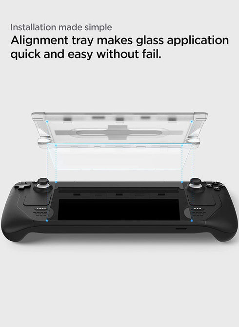 Spigen Steam Deck Tempered Glass Screen Protector GLAStR EZ Fit