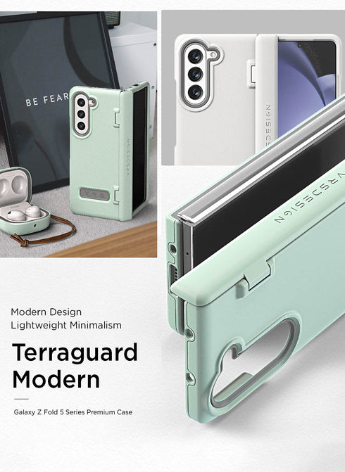 VRS Design Samsung Galaxy Z Fold 5 Case Terra Guard MODERN with Front Screen Protector