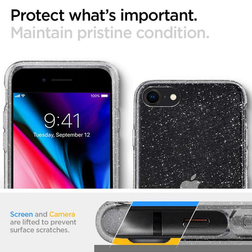 Spigen iPhone SE 3 / SE / 8/ 7 Case Liquid Crystal Glitter