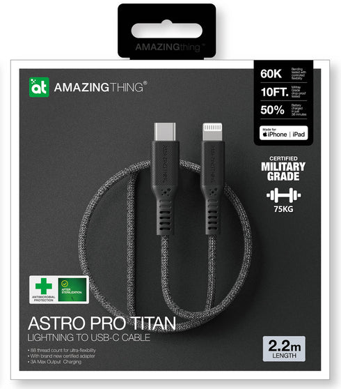 Amazing Thing Lightning Cable to USB-C Astro Pro Titan