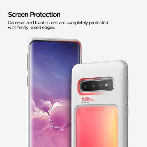 VRS Design Samsung Galaxy S10 case cover Damda High Pro Shield - Yellow Peach