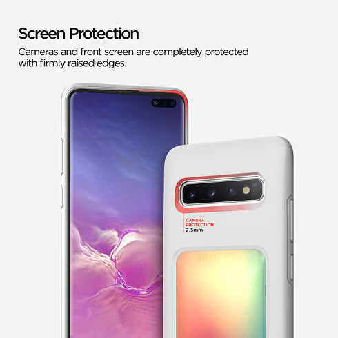 VRS Design Samsung Galaxy S10 PLUS case cover Damda High Pro Shield - Orange Purple