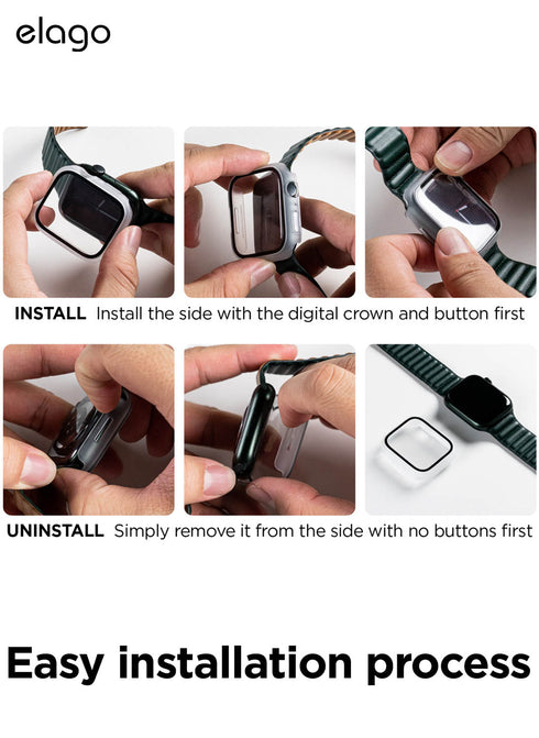 elago Apple Watch 41mm Case Clear Shield