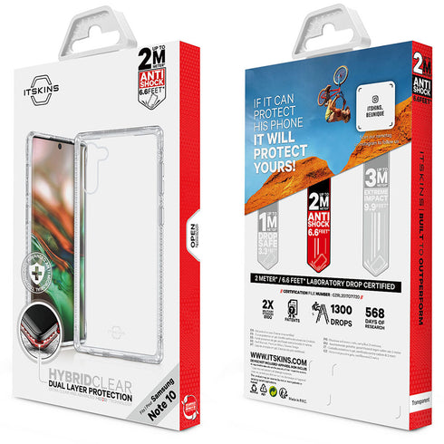 ITskins Samsung Galaxy Note 10 Case Hybrid Clear