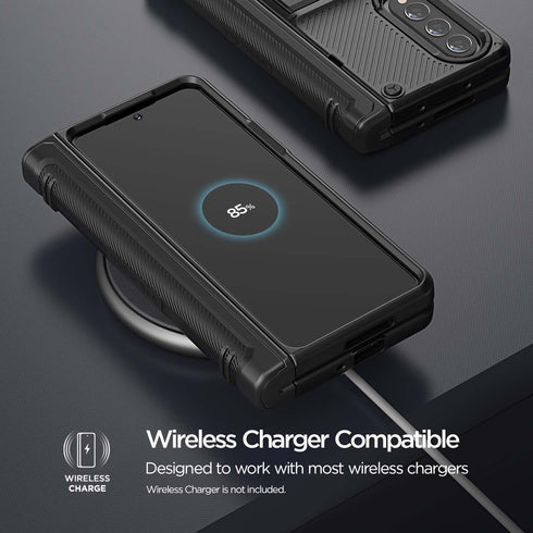 VRS Design Samsung Galaxy Z Fold 4 Case Quick Stand ACTIVE S