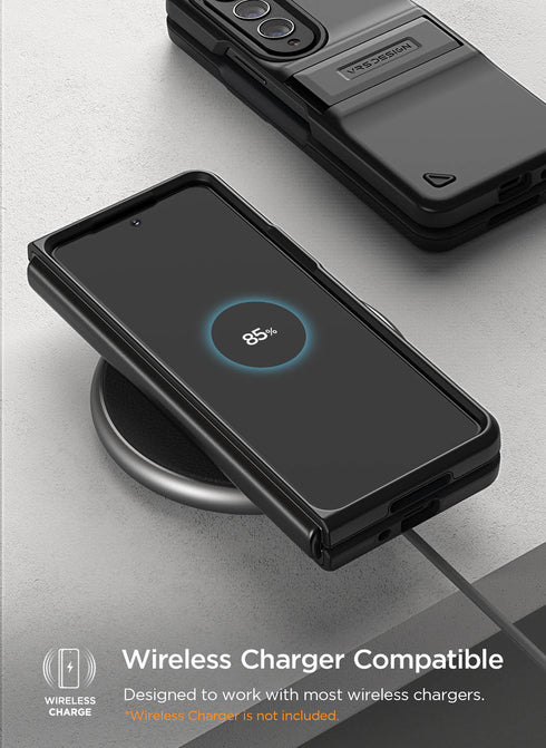 VRS Design Samsung Galaxy Z Fold 4 Case Quick Stand MODERN