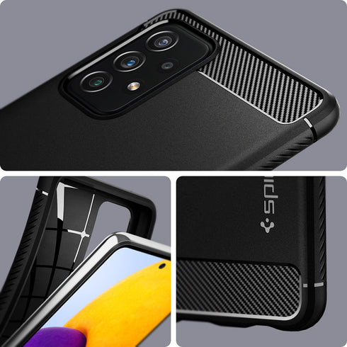 Spigen Samsung Galaxy A72 case cover Rugged Armor - Matte Black