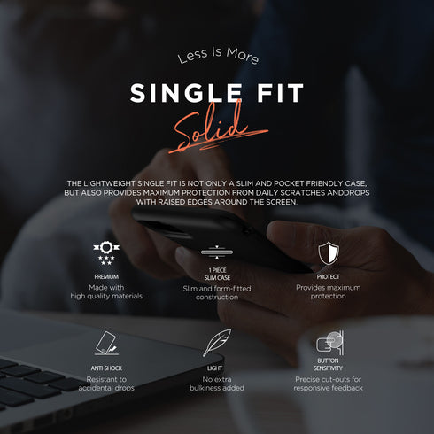 VRS Design iPhone 11 Pro MAX case cover Single Fit - Black