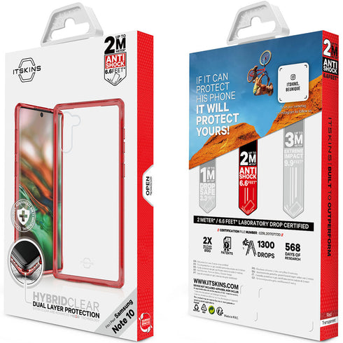ITskins Samsung Galaxy Note 10 Case Hybrid Clear