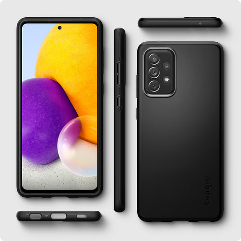 Spigen Samsung Galaxy A72 case cover Thin Fit - Black