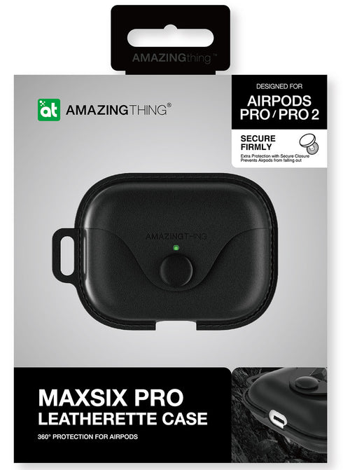Amazing Thing AirPods Pro 2 / AirPods PRO Case Marsix Pro Leatherette with Lanyard