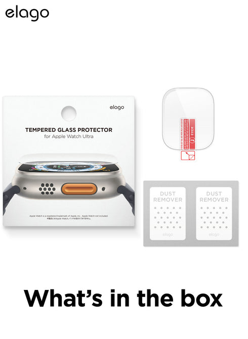 elago Apple Watch ULTRA (49mm) Tempered Glass Screen Protector