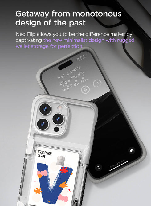 VRS Design iPhone 14 Pro MAX Case Neo Flip