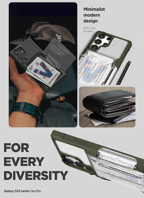 VRS Design Samsung Galaxy S23 ULTRA Case Neo Flip ACTIVE