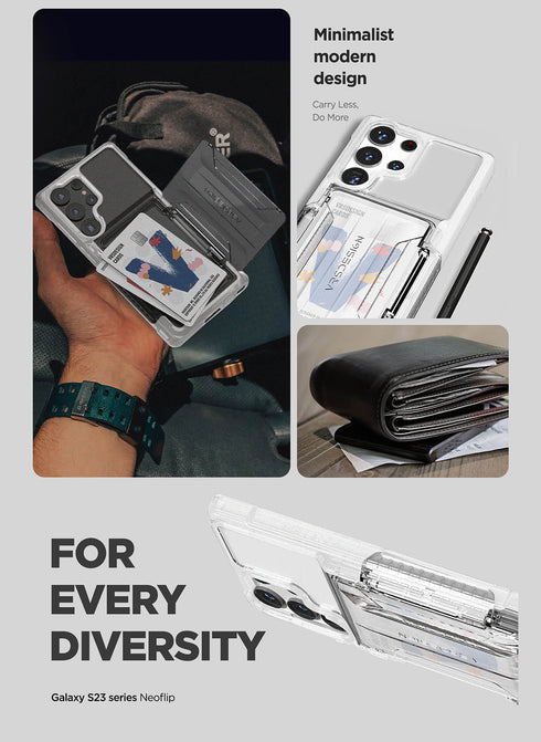 VRS Design Samsung Galaxy S23 ULTRA Case Neo Flip ACTIVE