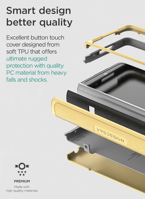 VRS Design Samsung Galaxy Z Fold 4 Case Terra Guard Modern