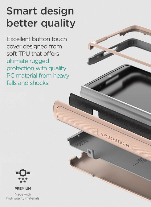 VRS Design Samsung Galaxy Z Fold 4 Case Terra Guard Modern