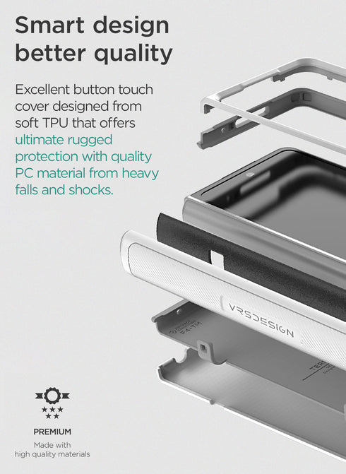 VRS Design Samsung Galaxy Z Fold 4 Case Terra Guard Modern