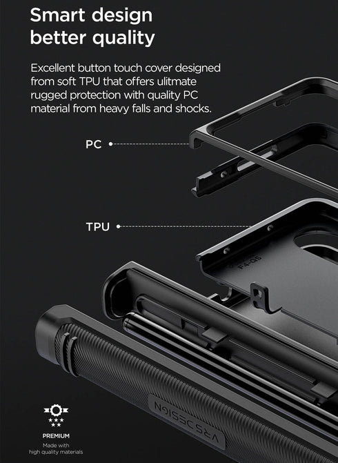 VRS Design Samsung Galaxy Z Fold 4 Case Terra Guard ACTIVE S