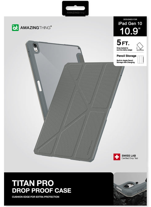 Amazing Thing iPad 10.9" (2022) 10th Gen Case Titan Pro (Pencil Storage Slot)