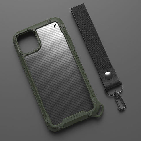 VRS Design iPhone 11 PRO case cover Crystal Mixx Pro - Green Carbon