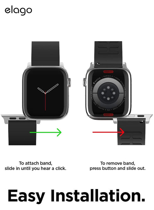 elago Apple Watch Band (44/42mm) Fluoro Rubber Strap