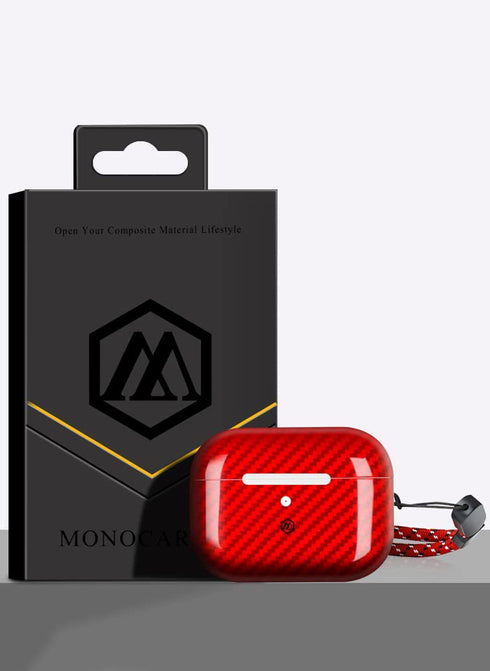 MONOCARBON AirPods PRO 2 Case Real Carbon Fiber