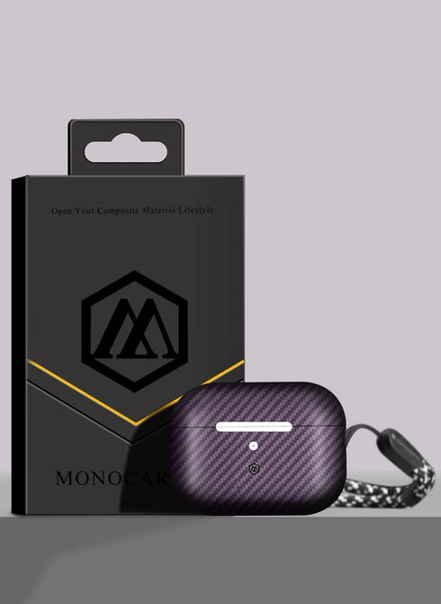 MONOCARBON AirPods PRO 2 Case Real Carbon Fiber