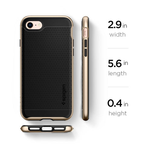 Spigen iPhone 8 and iPhone 7 case cover Neo Hybrid 2 - Champagne Gold