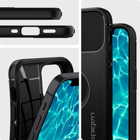 Spigen iPhone 12 Mini case cover Rugged Armor - Matte Black
