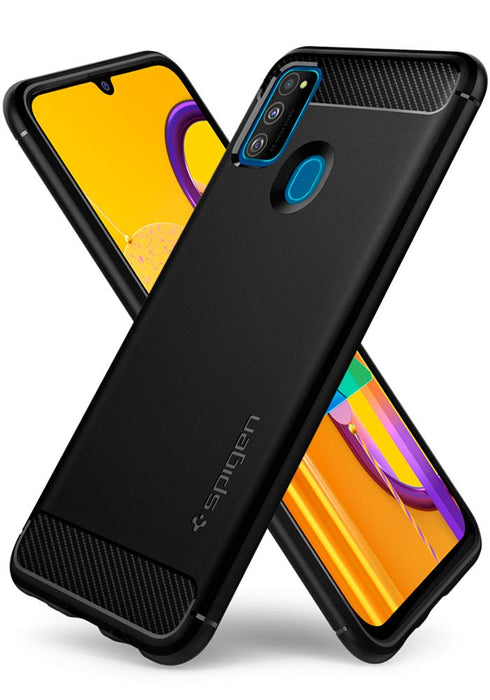 Spigen Samsung Galaxy M30s case cover Rugged Armor - Matte Black