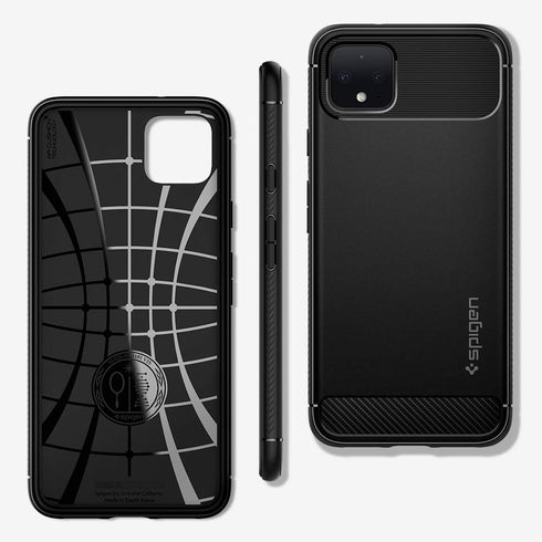 Spigen Google Pixel 4 XL case cover Rugged Armor - Matte Black