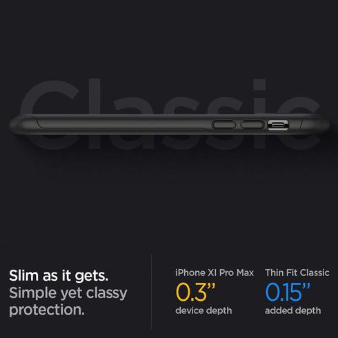 Spigen iPhone 11 Pro MAX case cover Thin Fit Classic - Black