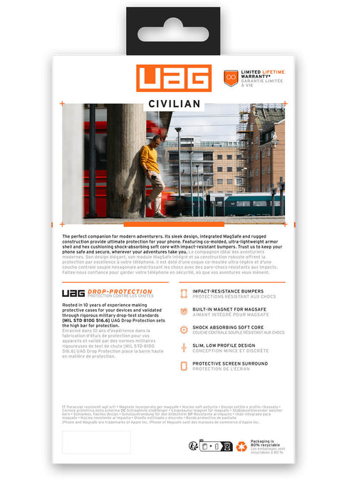 UAG iPhone 15 PRO Case Civilian (MagSafe)