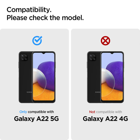 Spigen Samsung Galaxy A22 5G Tempered Glass Screen Protector GLAStR Align Master