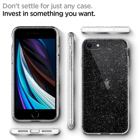 Spigen iPhone SE 3 / SE / 8/ 7 Case Liquid Crystal Glitter