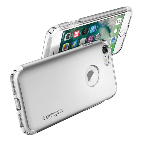 Spigen iPhone 7 and iPhone 8 case cover Hybrid Armor - Satin Silver