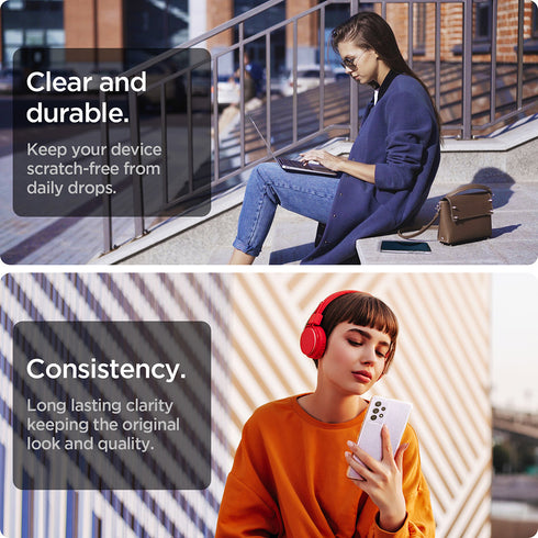 Spigen Samsung Galaxy A52 and A52s 5G (2021) case cover Liquid Crystal Glitter - Crystal Quartz