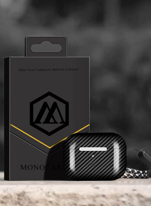 MONOCARBON AirPods PRO 2 Case Real Carbon Fiber