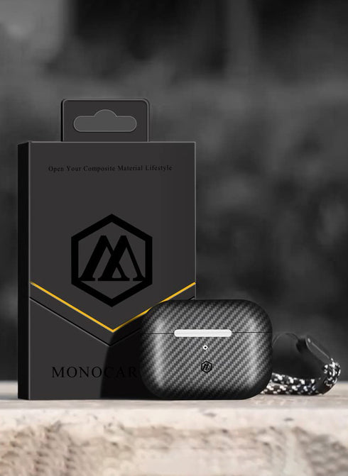 MONOCARBON AirPods PRO 2 Case Real Carbon Fiber