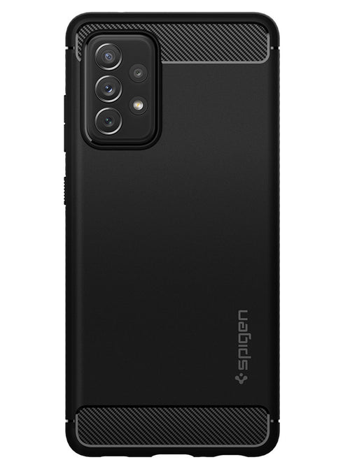 Spigen Samsung Galaxy A72 case cover Rugged Armor - Matte Black
