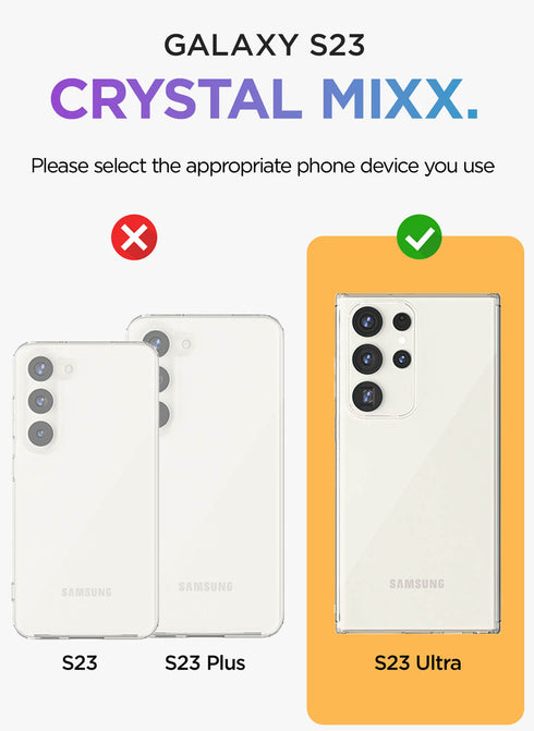 VRS Design Samsung Galaxy S23 ULTRA Case Crystal Mixx