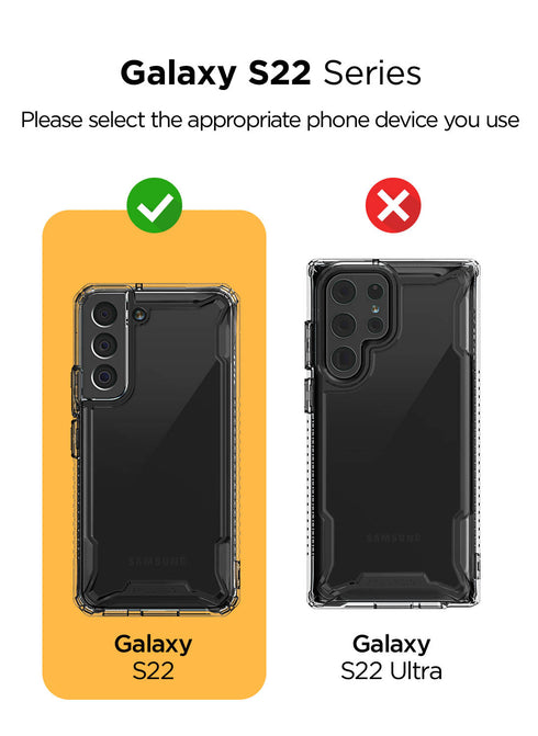 VRS Design Samsung Galaxy S22 Case Terra Guard Crystal