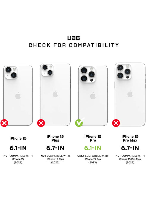 UAG iPhone 15 PRO Case Civilian (MagSafe)